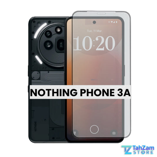 Nothing Phone 3A NANO OPTICS UV-Shaped Screen Protector with tempered glass protection, anti-fingerprint coating, and blue light filter for complete display safety