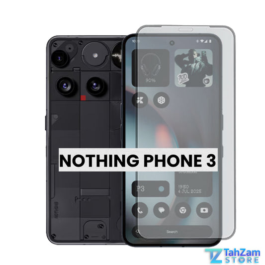 Nothing Phone 3 NANO OPTICS UV-Shaped Screen Protector with tempered glass protection, anti-fingerprint coating, and blue light filter for complete display safety
