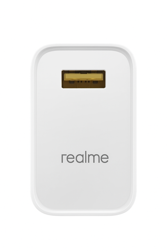 Realme VOOC Fast Charging Adapter 30W with authentic Realme quality and fast charging technology for Realme smartphones