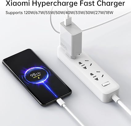 Xiaomi 120W fast charger compact design
