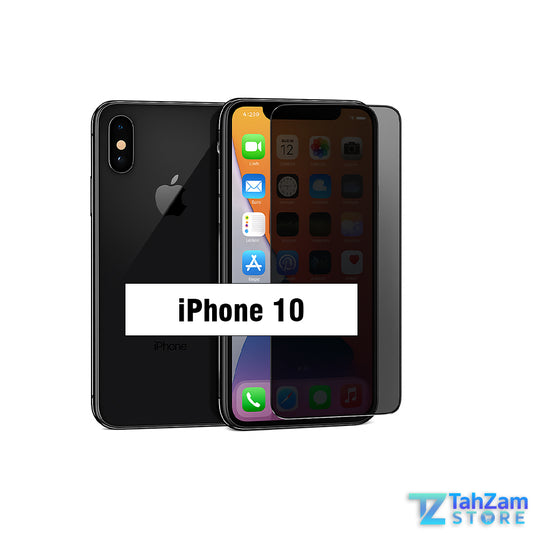 iPhone 10 privacy border glass screen protector anti spy tempered glass