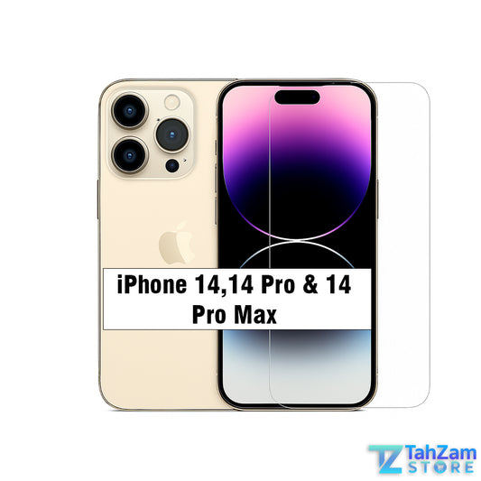 iPhone 14 Pro Max borderless tempered glass screen protector crystal clear protection