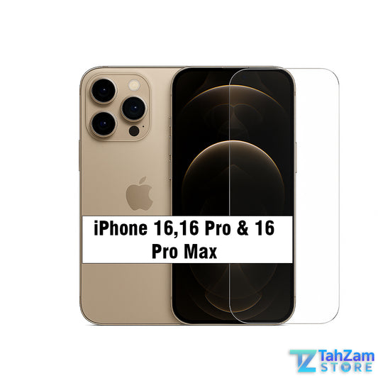 iPhone 16 Pro Max borderless tempered glass screen protector crystal clear protection
