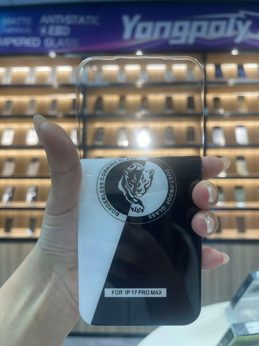 iPhone 17 borderless tempered glass screen protector crystal clear protection