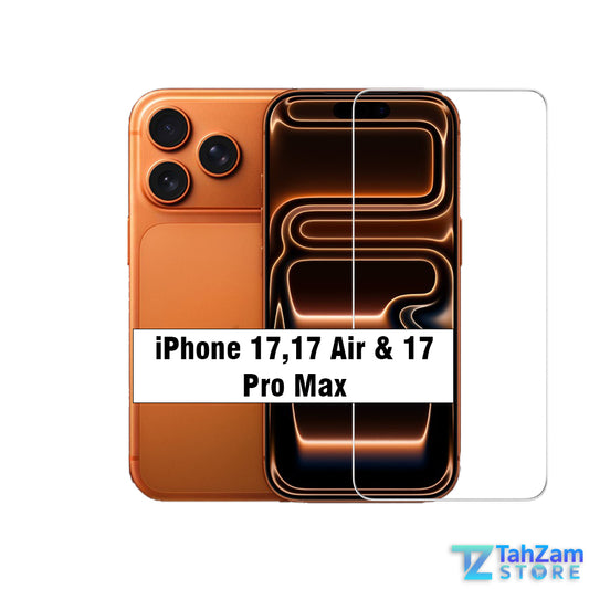 iPhone 17 Pro Max borderless tempered glass screen protector crystal clear protection