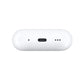 AirPods Pro wireless earbuds showing compact design with MagSafe charging case and premium white finish 