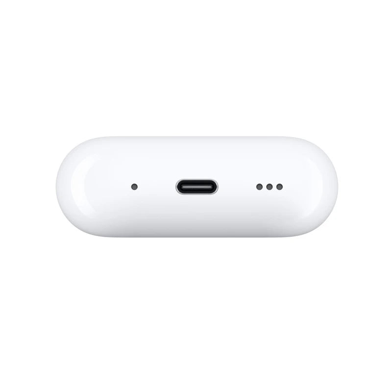 AirPods Pro wireless earbuds showing compact design with MagSafe charging case and premium white finish 