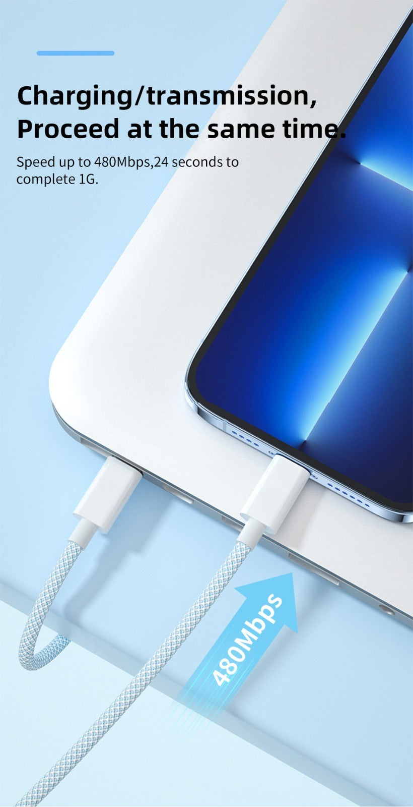 Apple original Lightning to USB-C cable with high-speed charging and sync functionality for Apple devices 