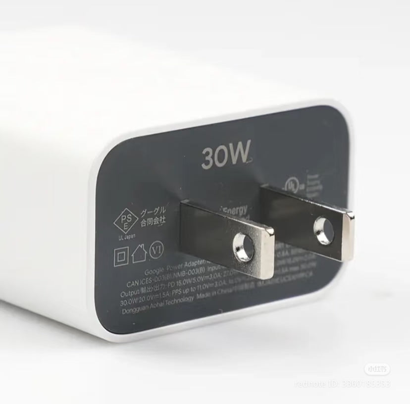 Google original 30W PD USB-C fast charger with premium build quality and reliable charging performance