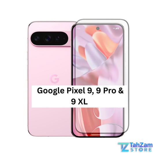 Google Pixel 9 Pro XL UV Nano Screen Protector with tempered glass protection, anti-fingerprint coating, and blue light filter for complete display safety 