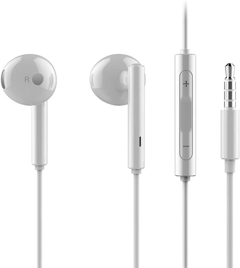 Huawei original stereo earphones with 3.5mm jack connector and comfortable in-ear design for extended use 