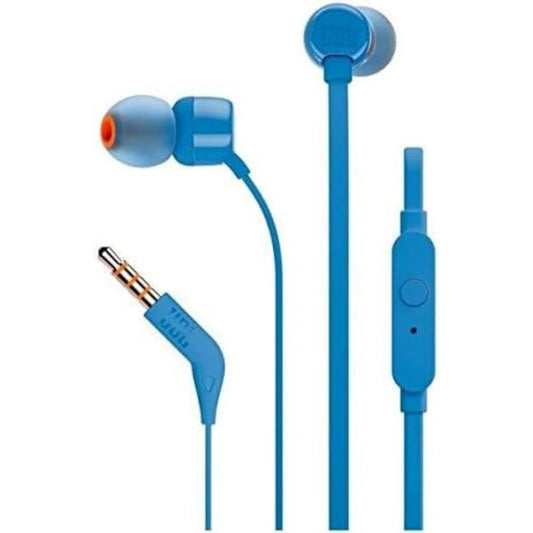 JBL T110 original handsfree earphones with ergonomic fit and superior audio performance for daily use