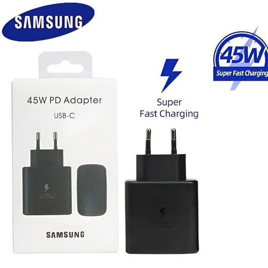 Samsung 45W Super Fast Charger Official 100% Original with authentic Samsung quality and super fast charging technology