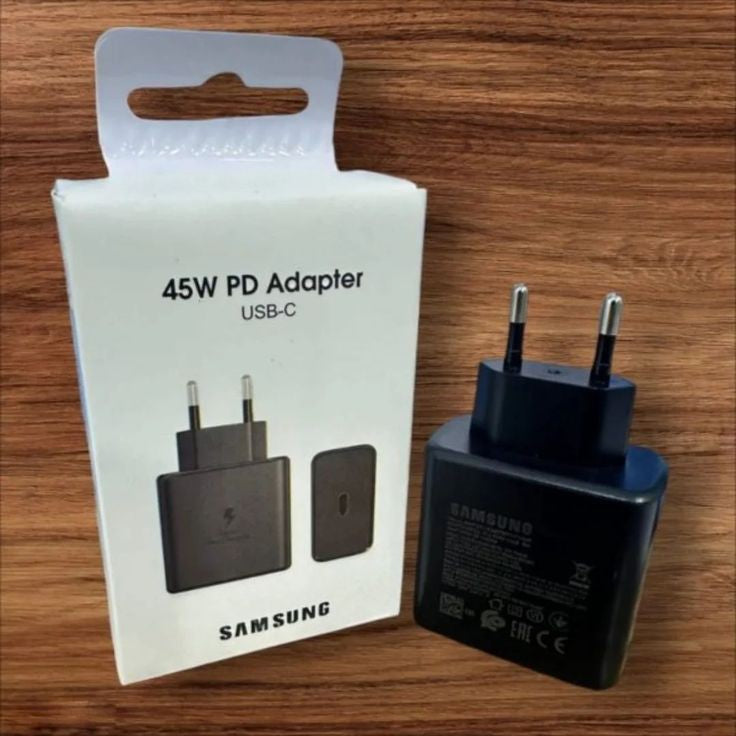 Samsung official 45W super fast charger with premium build quality and optimized charging speed for Samsung Galaxy devices 