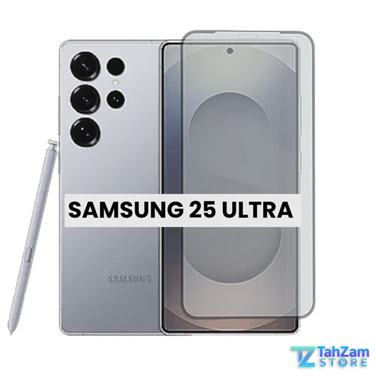 Samsung S25 Ultra NANO OPTICS UV-Shaped Screen Protector with tempered glass protection, anti-fingerprint coating, and blue light filter for complete display safety 