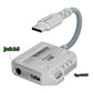 Type-C Plextone GS1 Gaming Adapter Fast Charge + 3D Audio with dual functionality for charging and premium audio experience