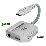 Type-C Plextone GS1 Gaming Adapter Fast Charge + 3D Audio with dual functionality for charging and premium audio experience