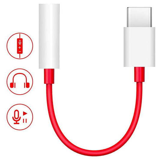 Type-C to 3.5mm Official OnePlus Adapter with authentic OnePlus quality and premium audio conversion technology