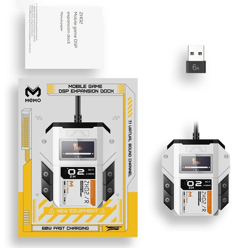 ZH02 Gaming Memo DSP sound card with digital display and professional audio enhancement features
